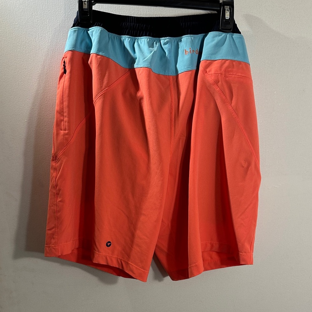 Birddogs Coral and Blue Athletic Shorts Men’s sz Large Long - Picture 5 of 5